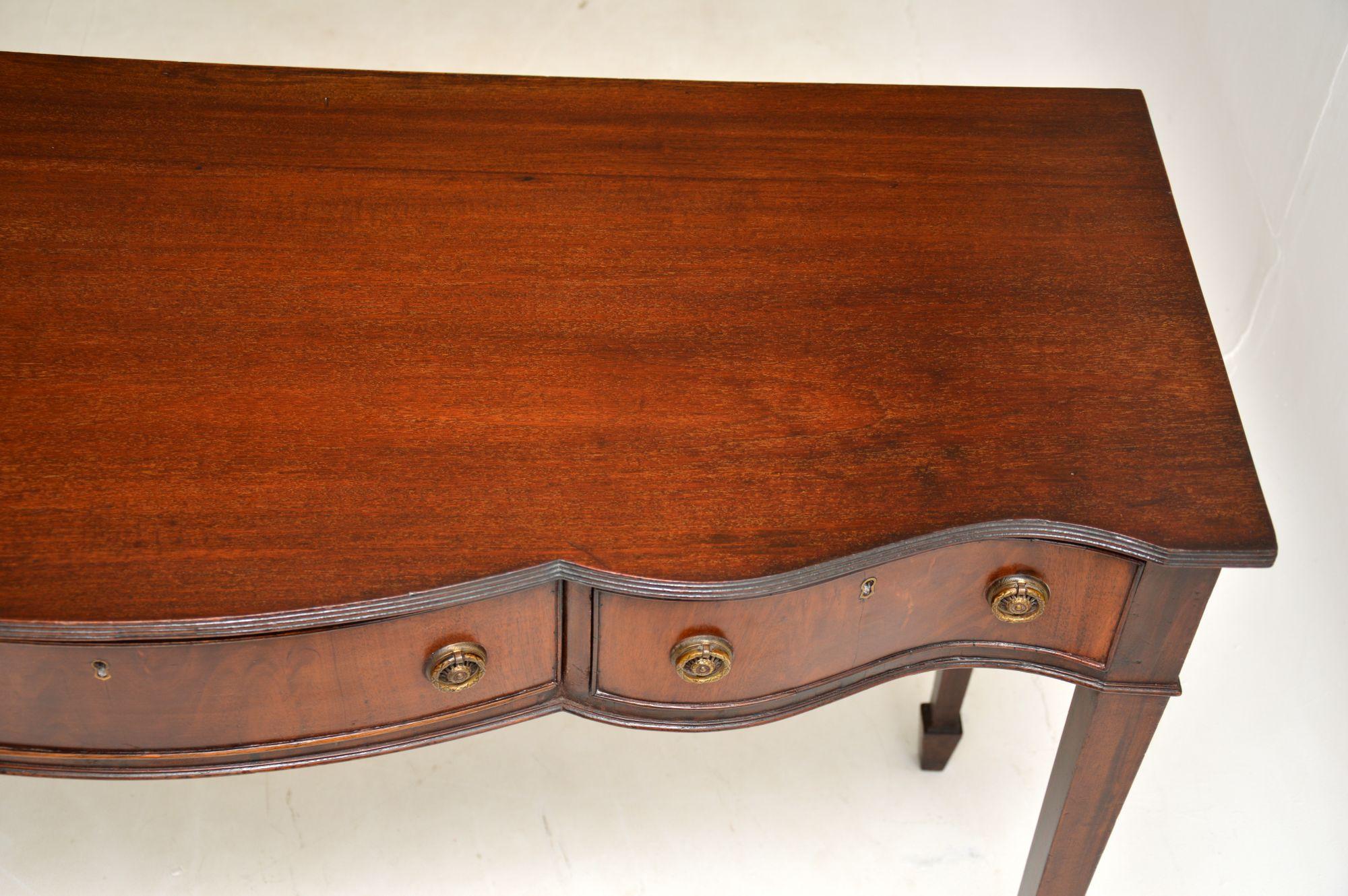 Wood Antique Edwardian Console Side Table