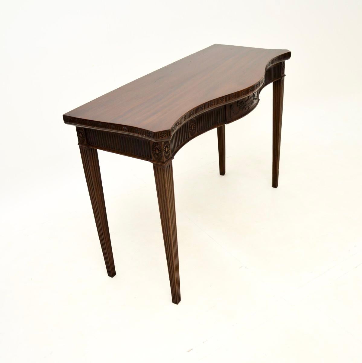 British Antique Edwardian Console Table For Sale
