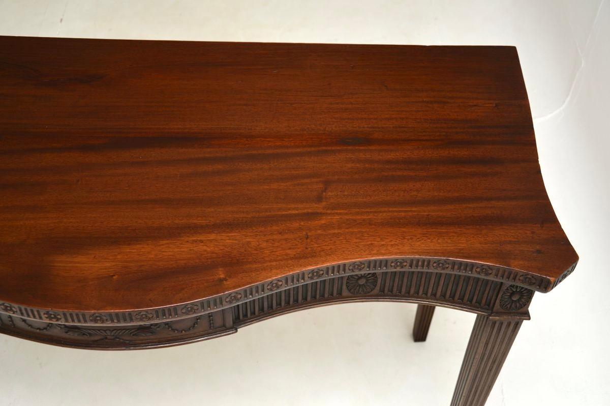 Wood Antique Edwardian Console Table For Sale