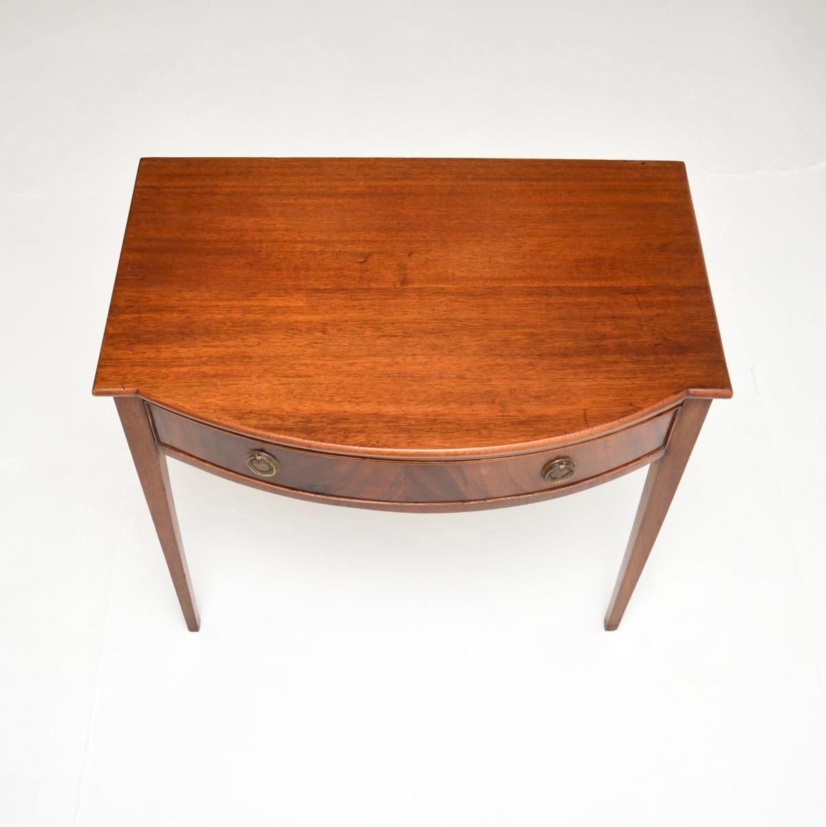 Wood Antique Edwardian Console / Writing Table