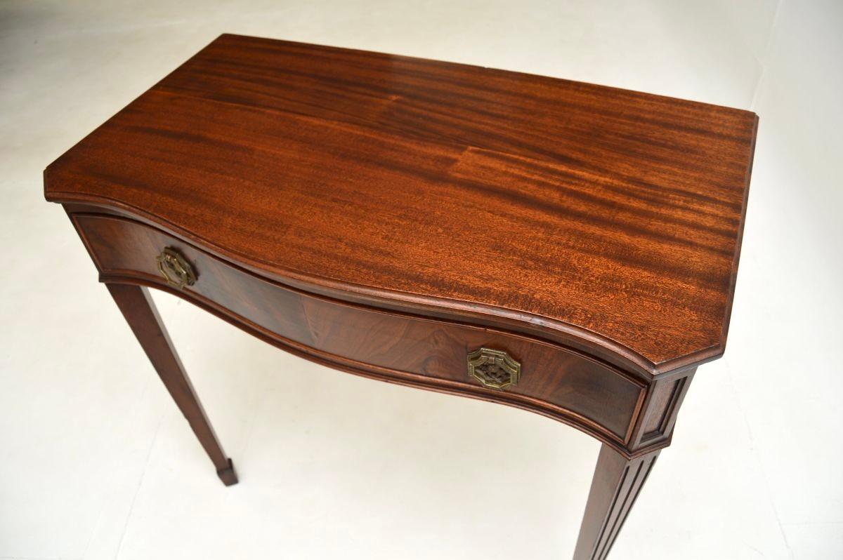 Wood Antique Edwardian Console / Writing Table For Sale