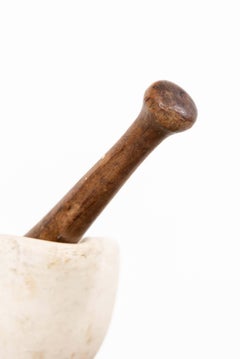 Antique Edwardian Country House Porcelain Pestle & Mortar Kitchen Decoration