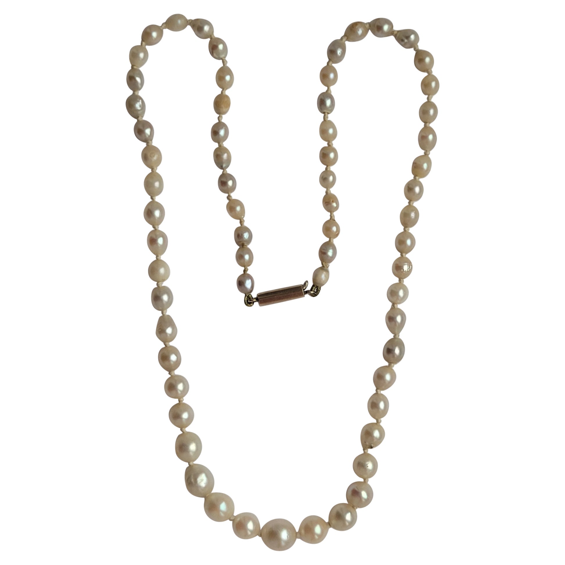 Antike Edwardianische Zuchtperlenkette im Angebot