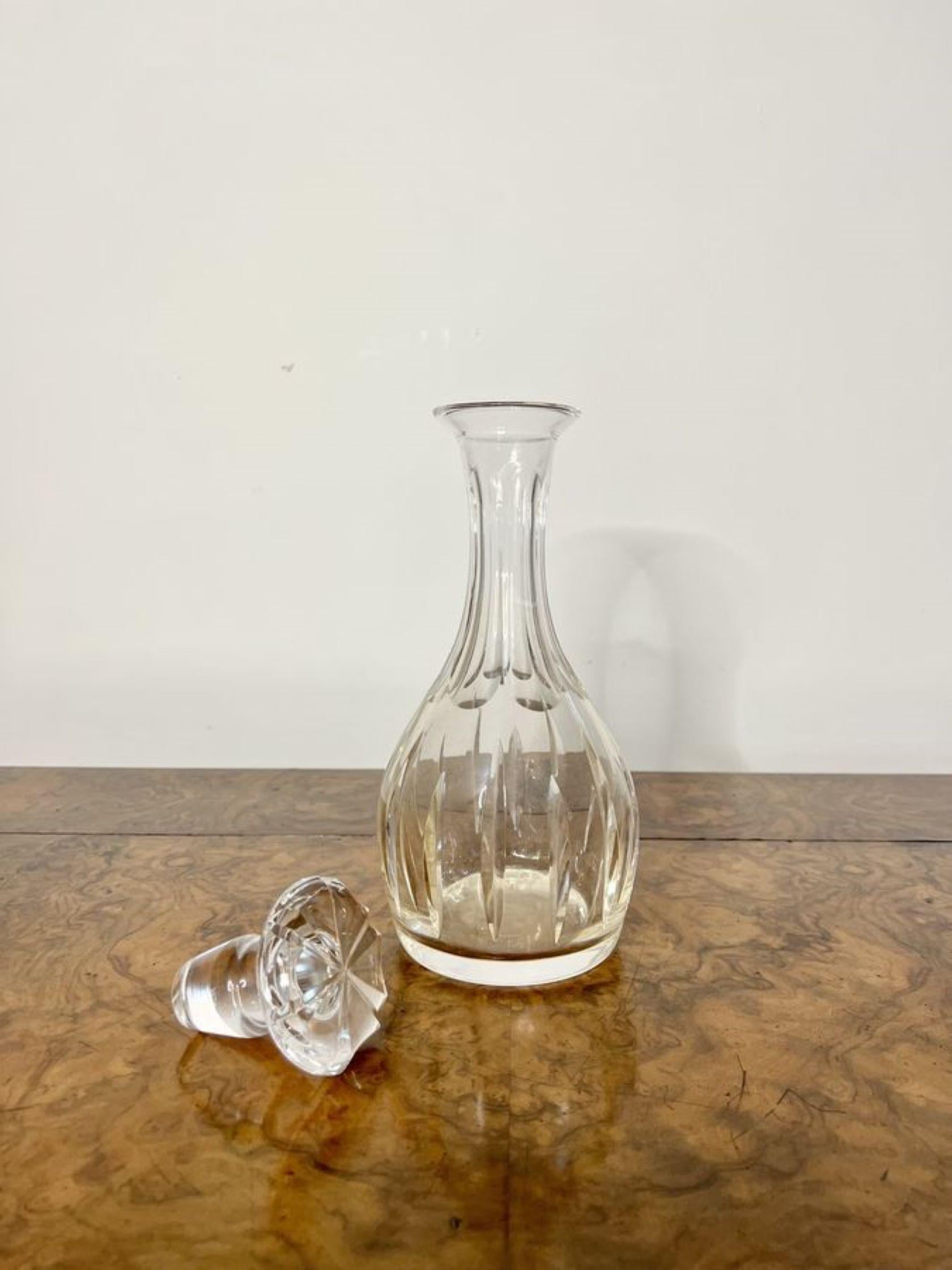 Antique Edwardian decanter  In Good Condition For Sale In Ipswich, GB