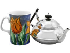 Edwardian Design Style Sterling Silver Teapot