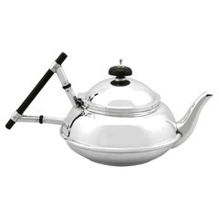 Vintage Edwardian Design Style Sterling Silver Teapot