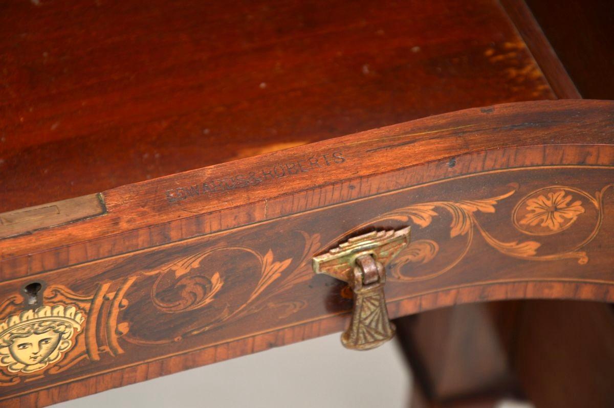 Antique Edwardian Desk by Edwards and Roberts For Sale 5