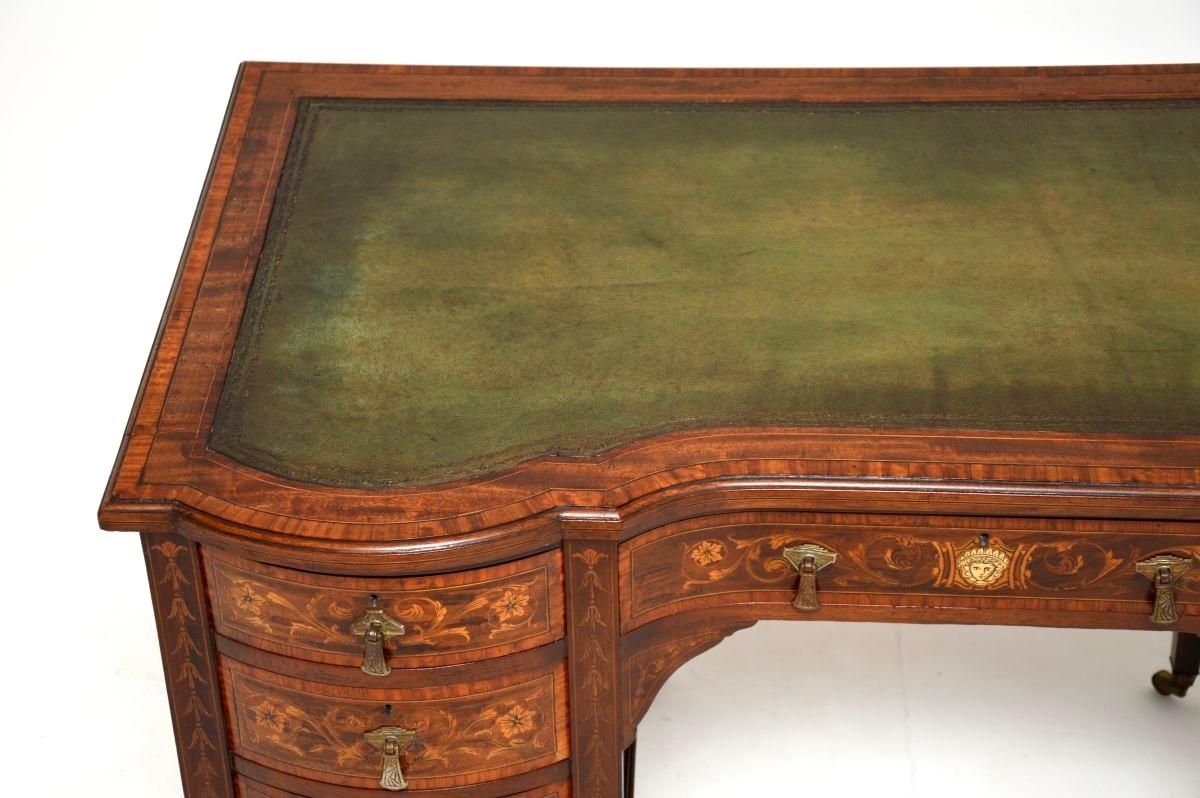 Antique Edwardian Desk by Edwards and Roberts For Sale 1