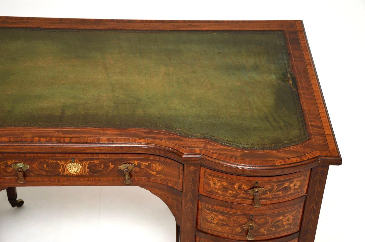 Antique Edwardian Desk by Edwards and Roberts For Sale 2