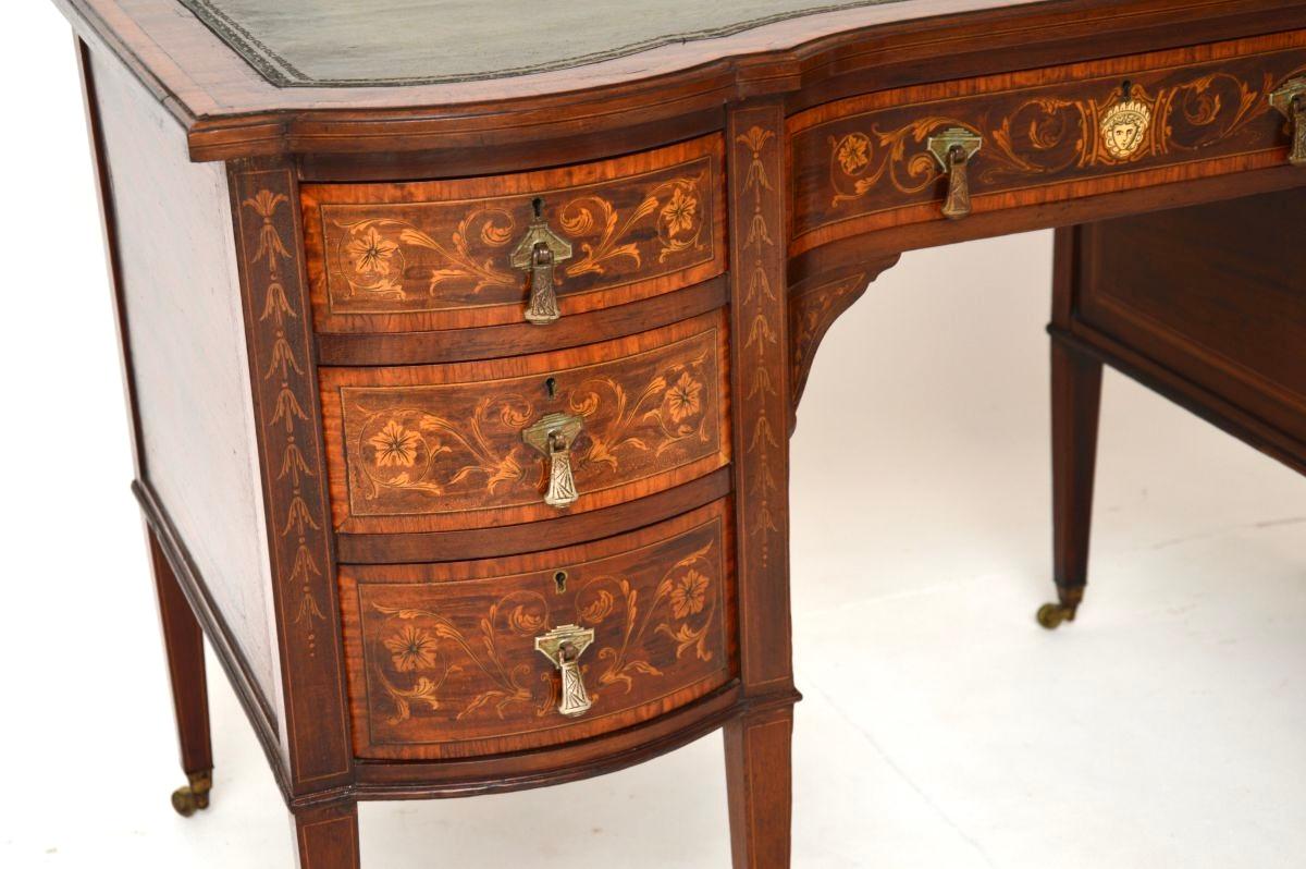 Antique Edwardian Desk by Edwards and Roberts For Sale 3