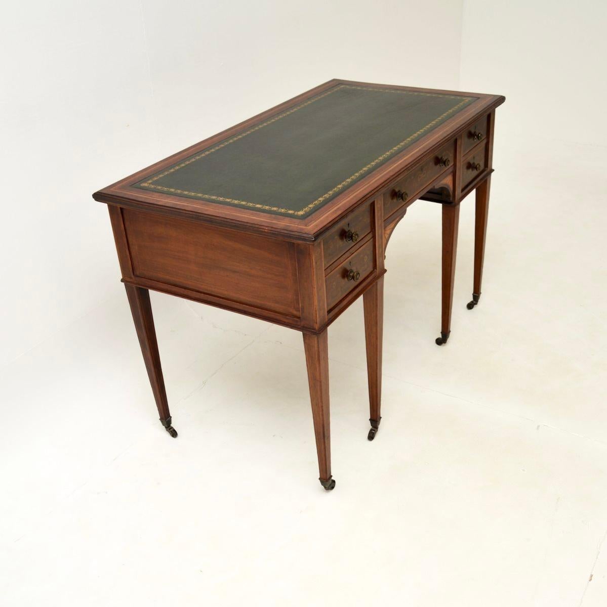 British Antique Edwardian Desk For Sale