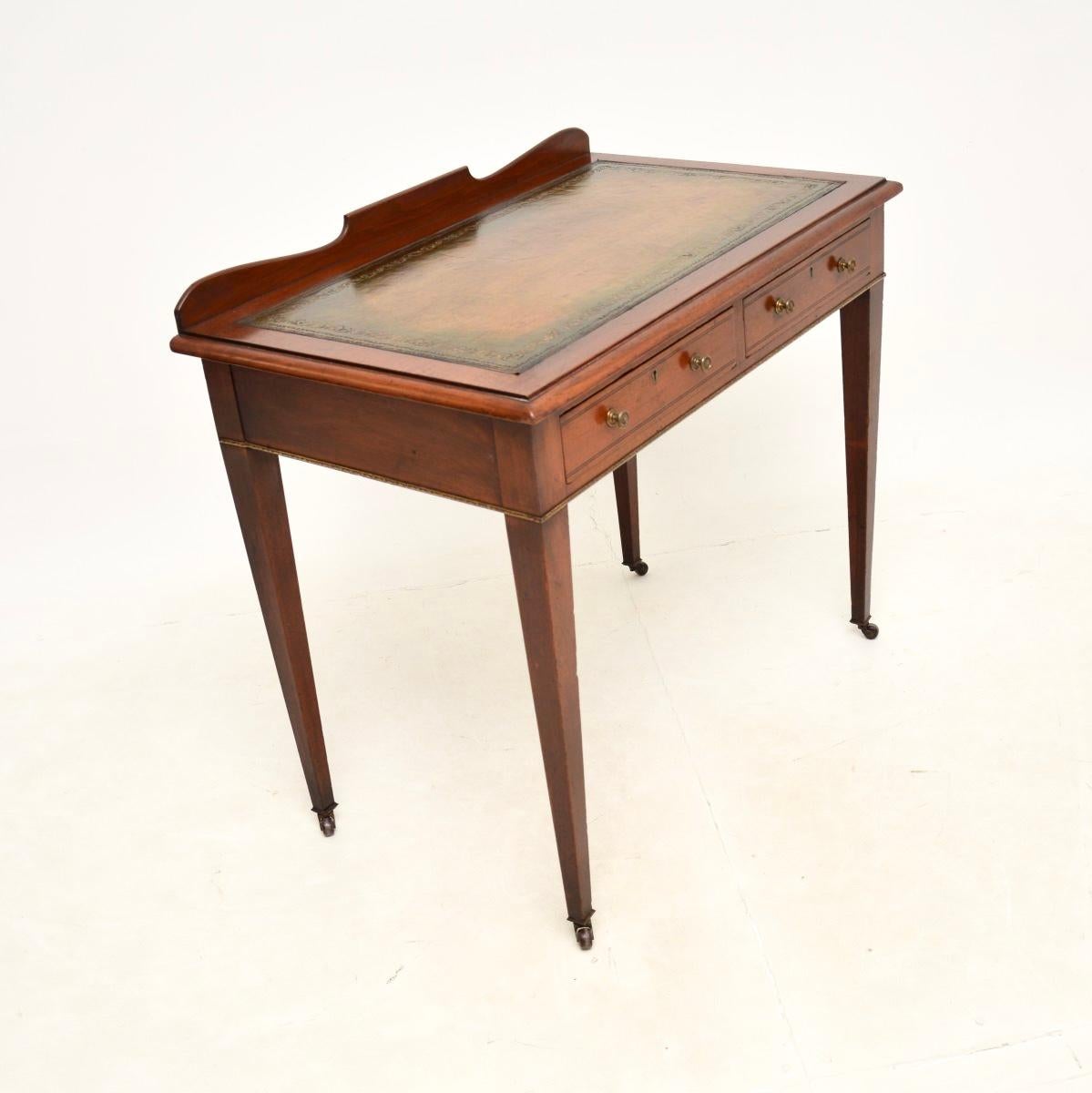 British Antique Edwardian Desk / Writing Table For Sale