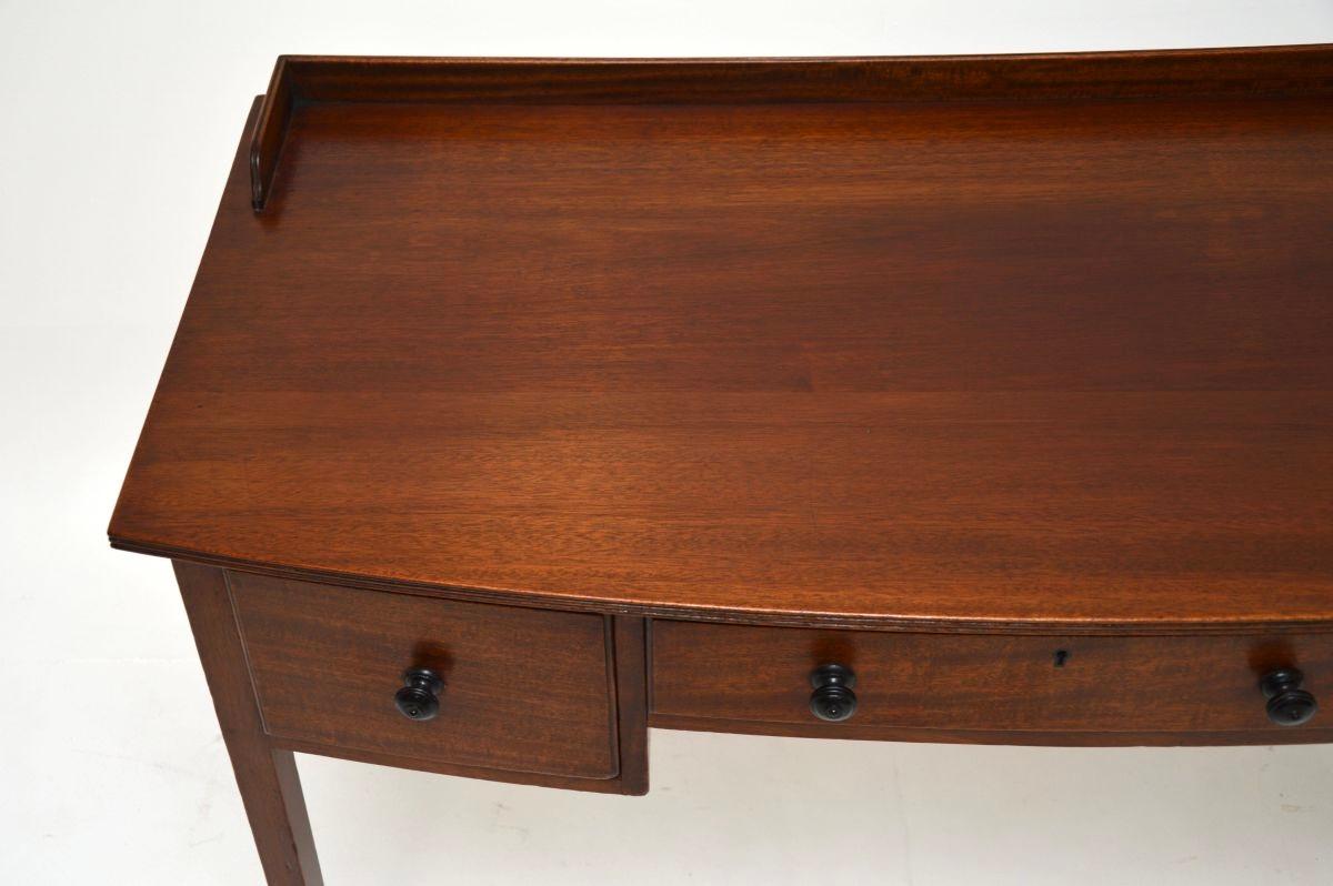 Wood Antique Edwardian Desk / Writing Table For Sale