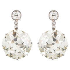 Antique Edwardian Diamond Drop Earrings