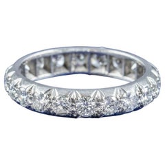 Antiker edwardianischer Diamant-Eternity-Ring in Voll-Eternity-Optik in 3ct