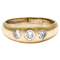 Antiker Edwardianischer Diamant Zigeuner Ring