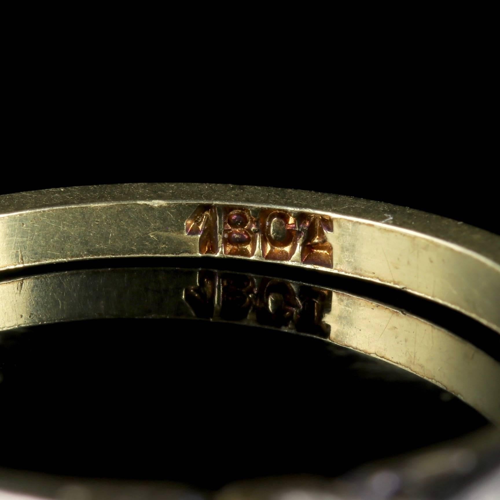 Antique Edwardian Diamond Ring 18 Carat Gold Engagement Ring, circa 1915 1