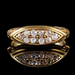 Antique Edwardian Diamond Ring 18 Carat Gold Dated 1904