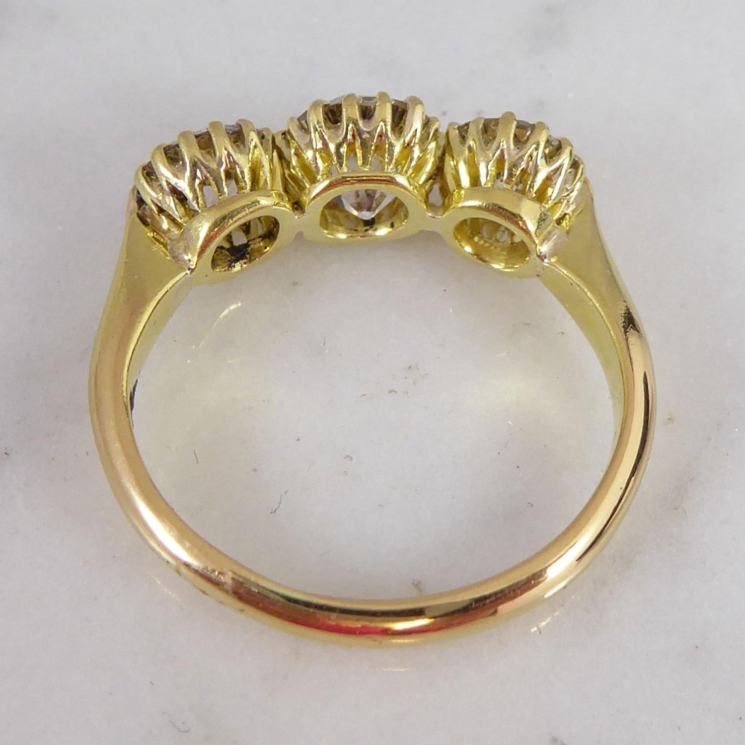 Women's Antique Edwardian Diamond Ring 2.07 Carat, Hallmarked Birmingham, 1906-1907