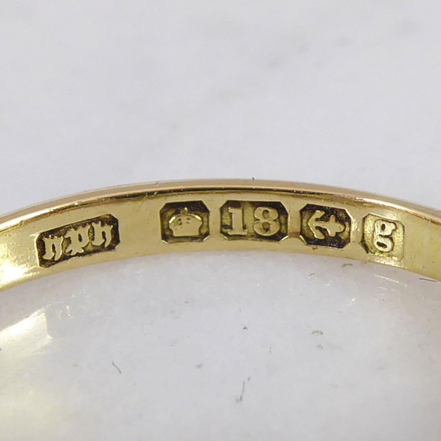 Antique Edwardian Diamond Ring 2.07 Carat, Hallmarked Birmingham, 1906-1907 2