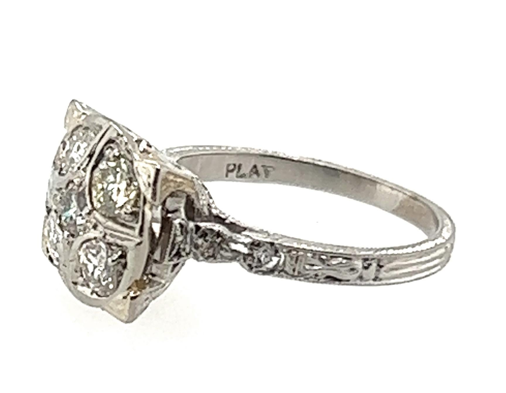 Antique Edwardian Diamond Ring .55ct Ring Original 1890's-1900's ...