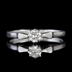 Antique Edwardian Diamond Solitaire Engagement Ring 18 Carat Gold, circa 1910