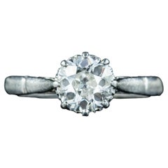 Antique Edwardian Diamond Solitaire Ring 1.2ct Diamond