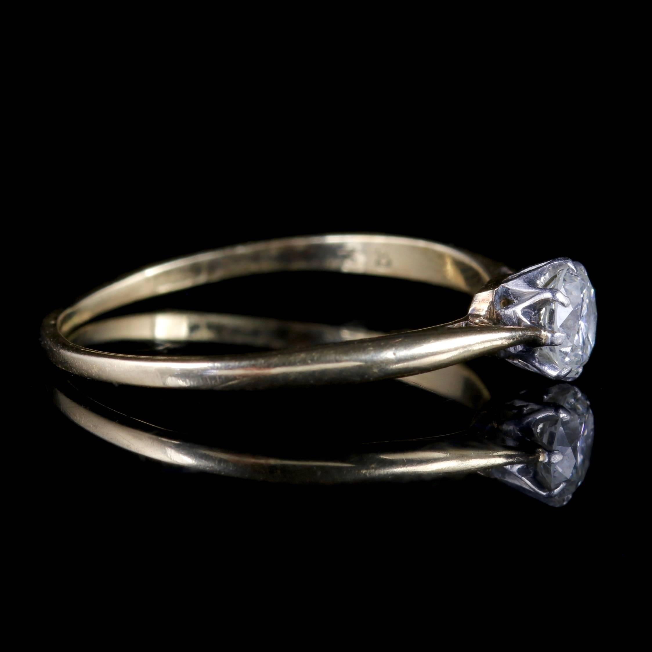 Antique Edwardian Diamond Solitaire Ring, circa 1901 1