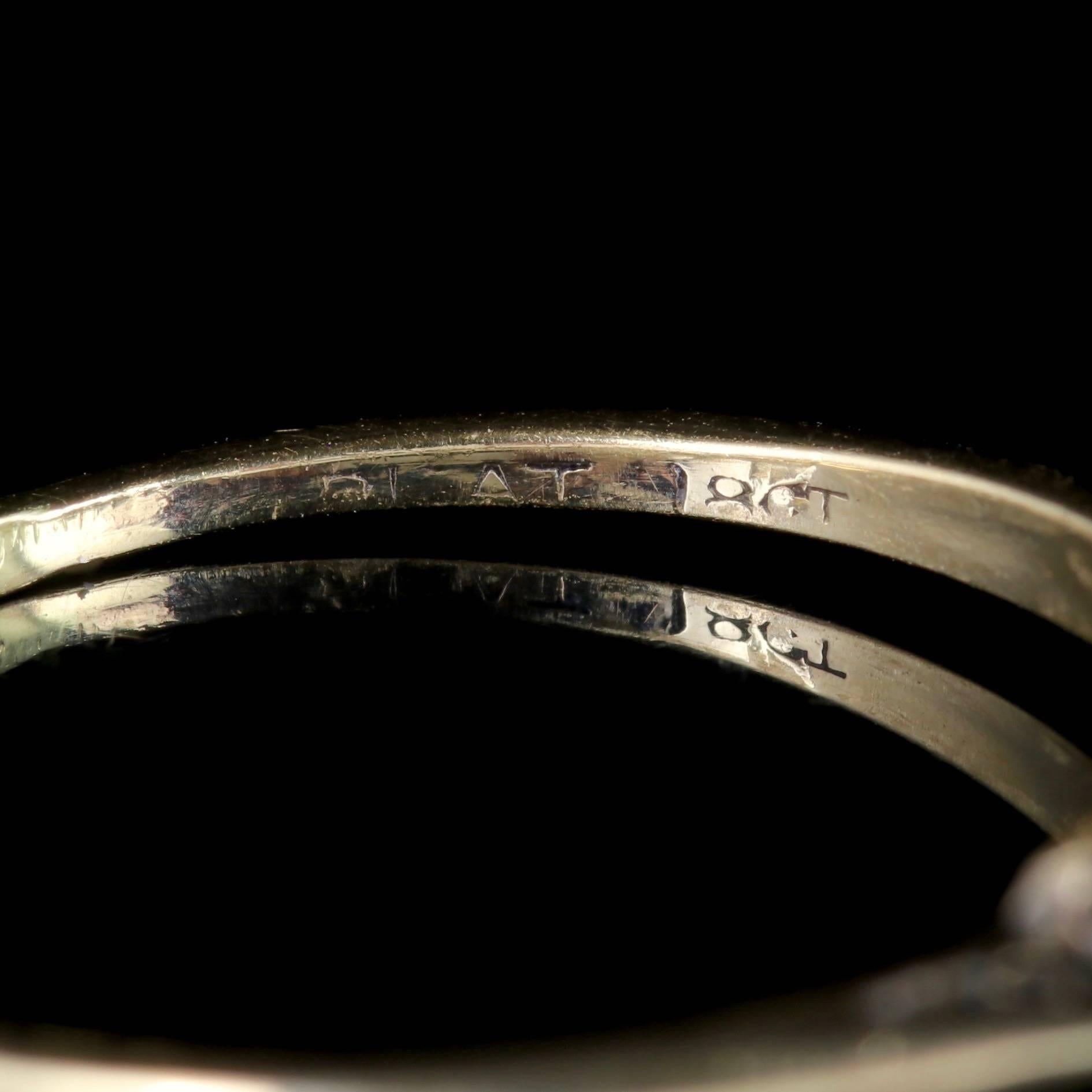 Antique Edwardian Diamond Solitaire Ring, circa 1901 2