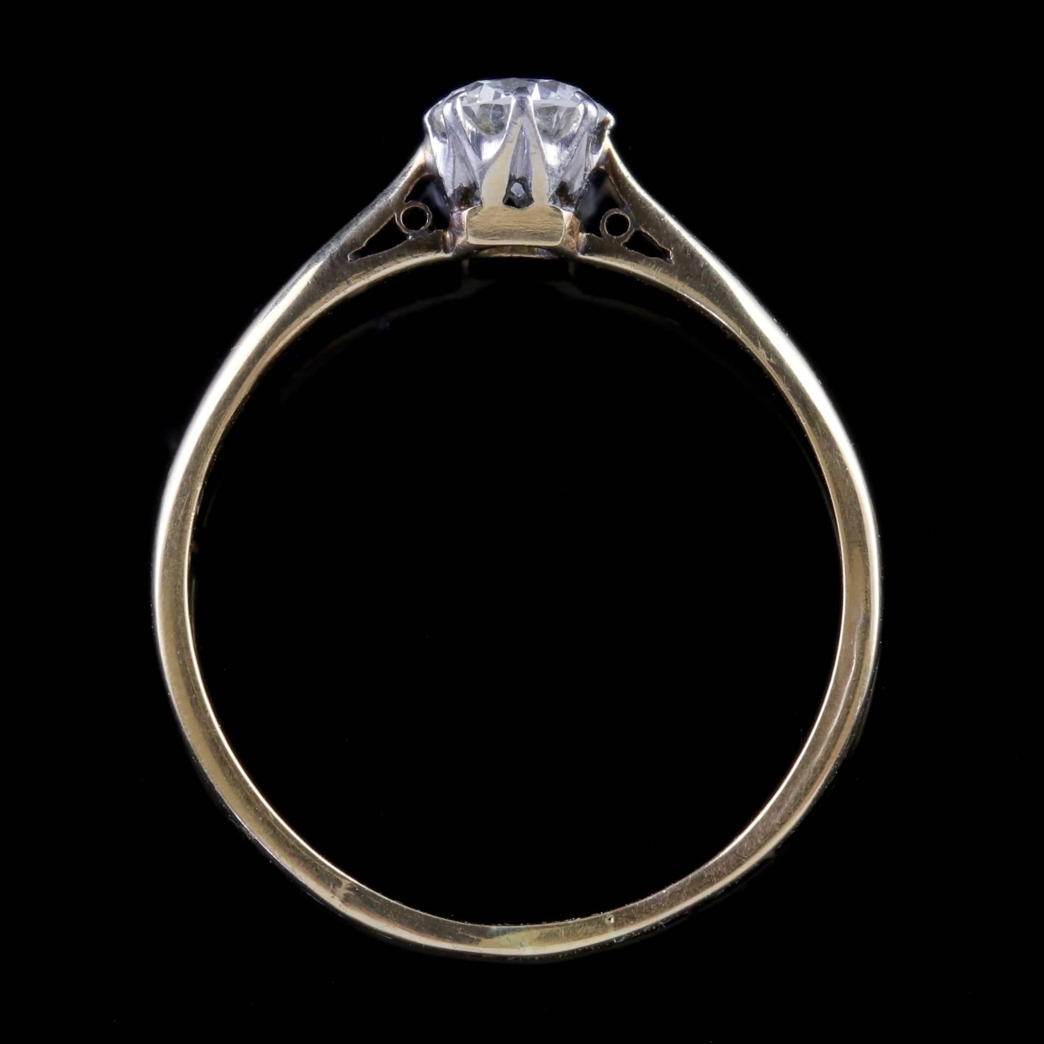 Antique Edwardian Diamond Solitaire Ring, circa 1901 3