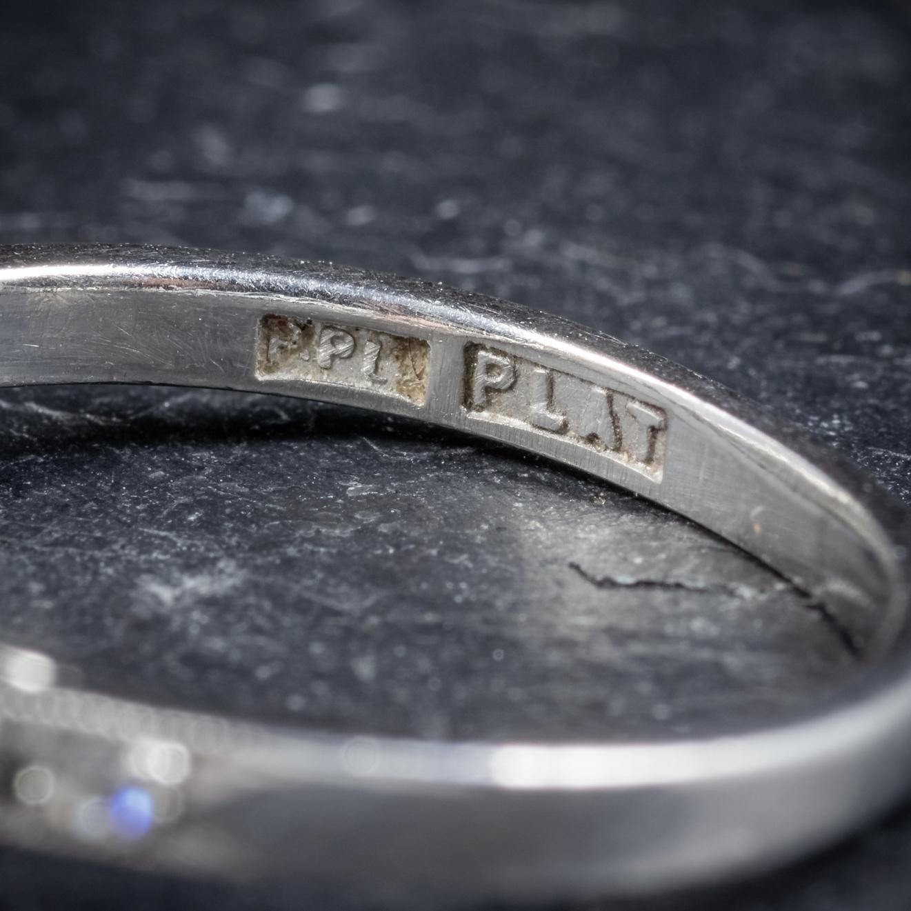 Antique Edwardian Diamond Solitaire Ring Platinum Engagement Ring, circa 1910 1
