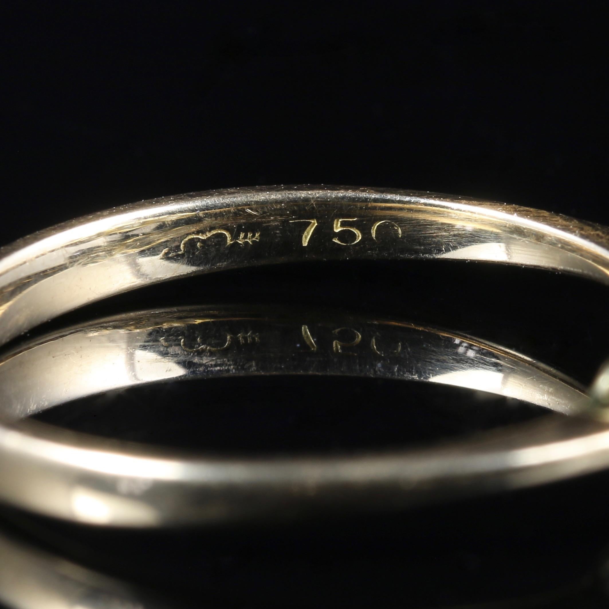 Antique Edwardian Diamond Trilogy Ring 18 Carat Platinum, circa 1915 2