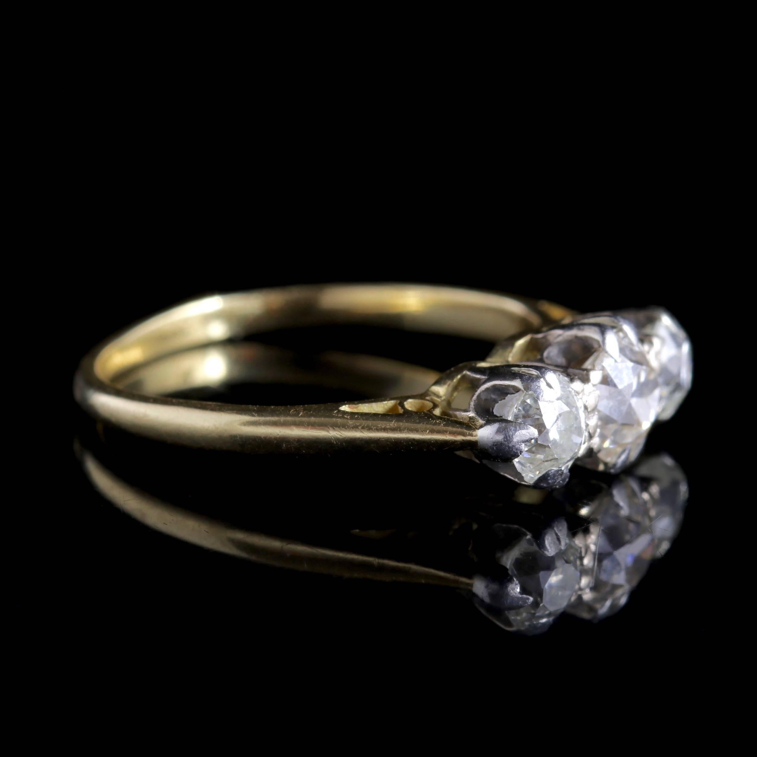 Antique Edwardian Diamond Trilogy Ring, circa 1915 In Excellent Condition In Lancaster, Lancashire