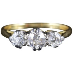 Antique Edwardian Diamond Trilogy Ring, circa 1915