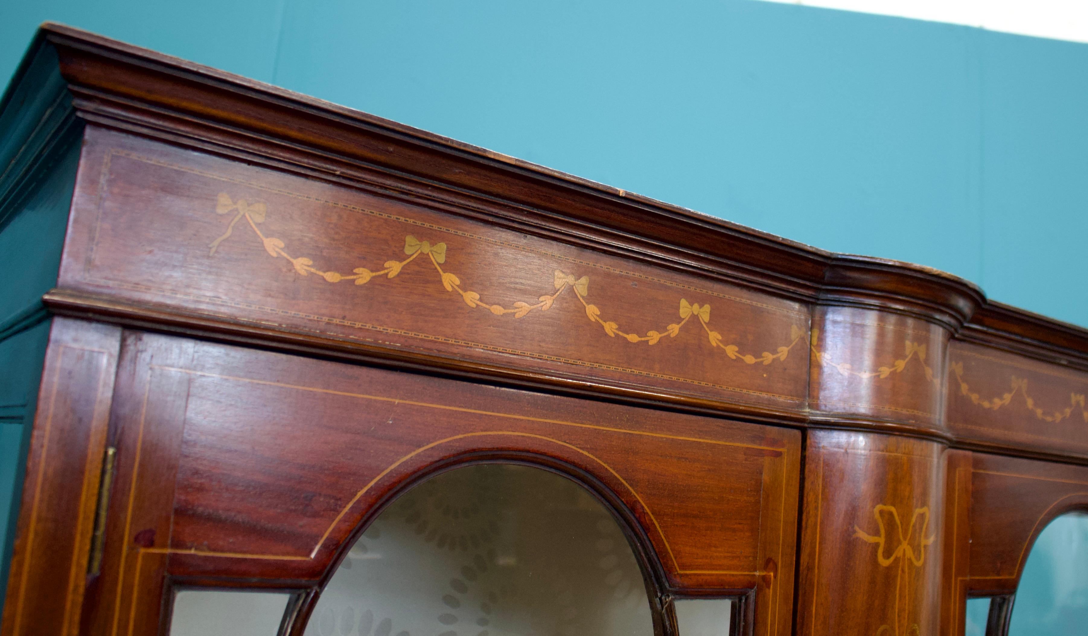 Legno Antico mobile da esposizione edoardiano, 1900 in vendita