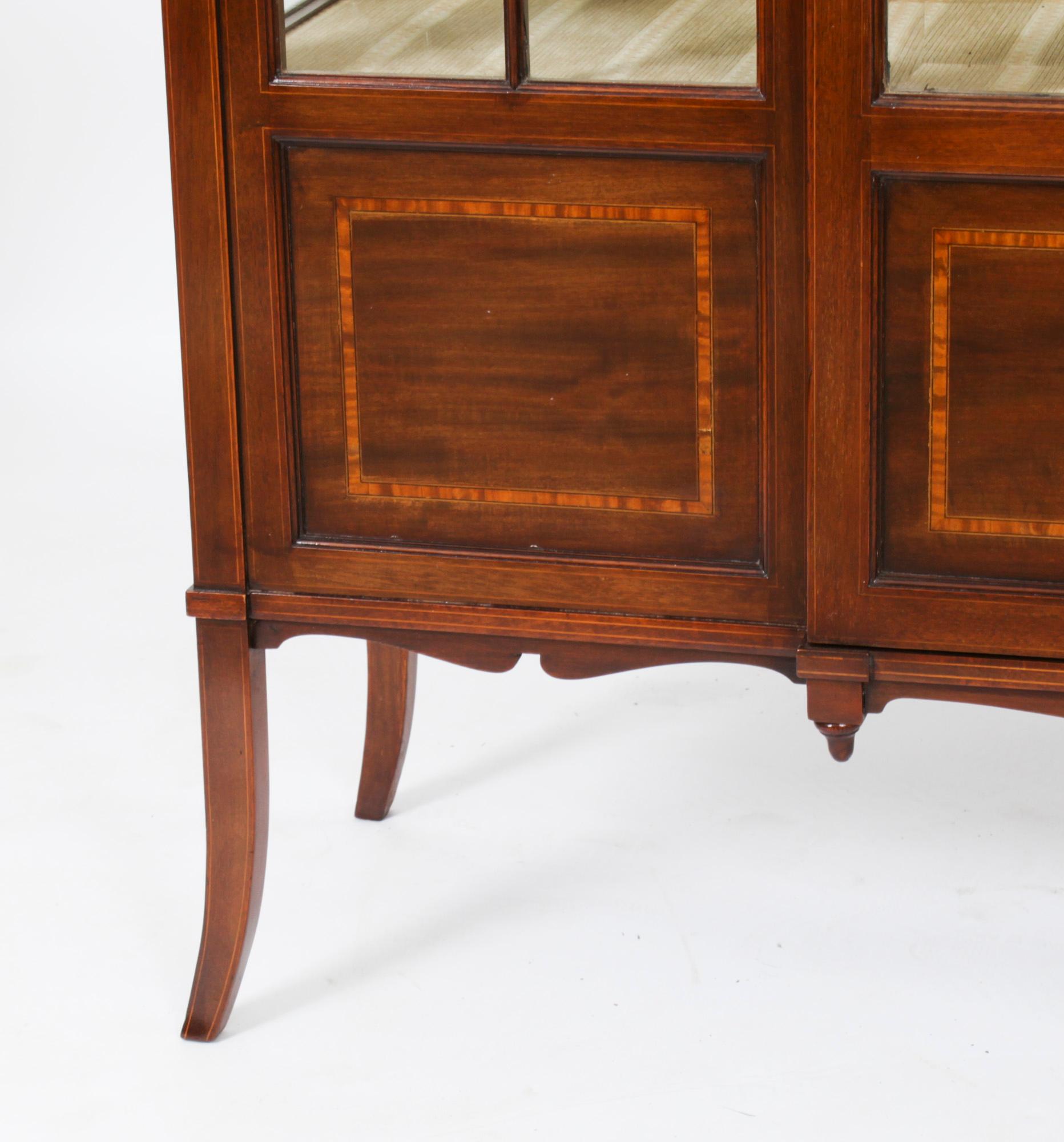 Antique Edwardian Display Cabinet by Maple & Co C1900 9