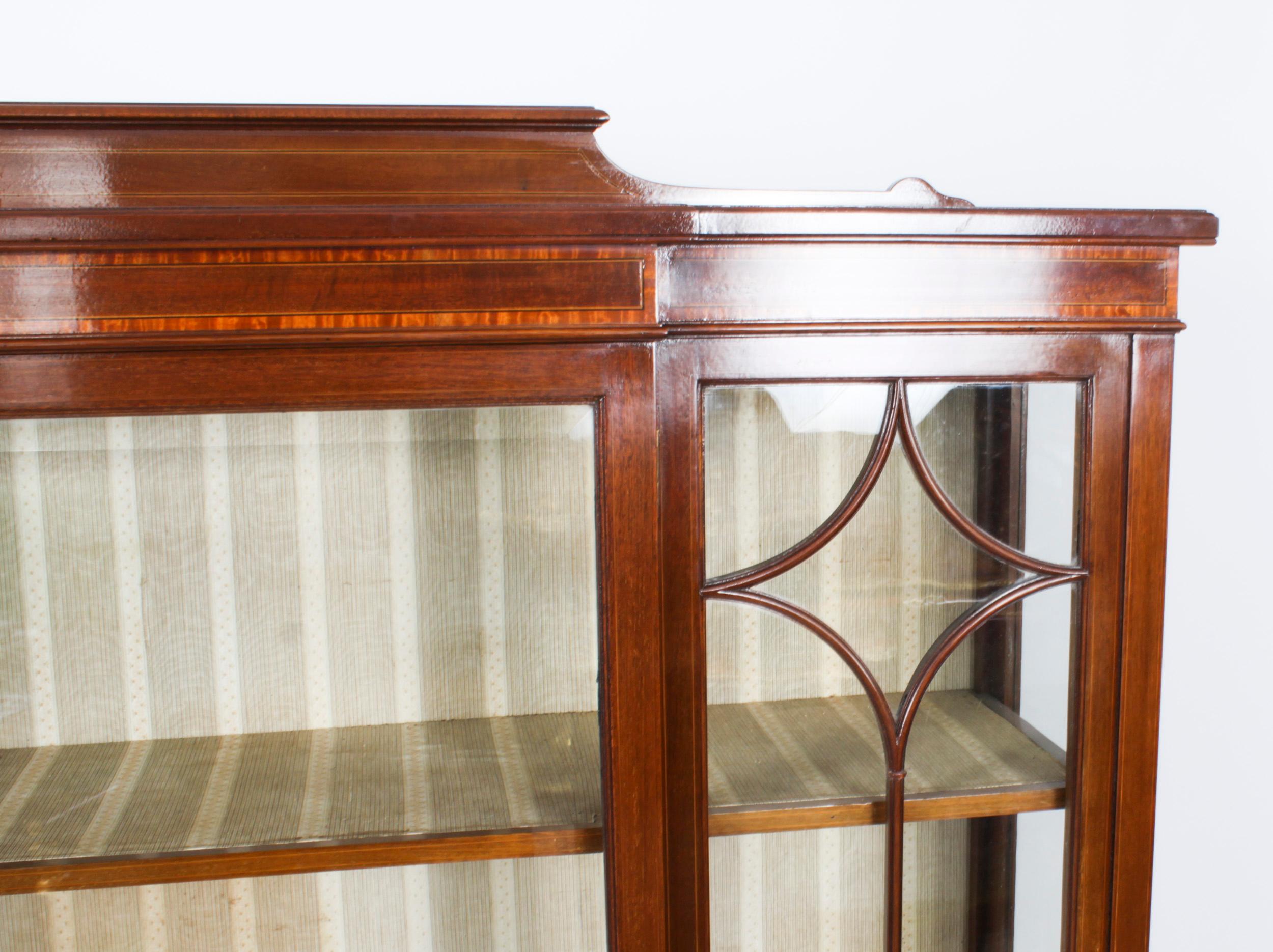 Antique Edwardian Display Cabinet by Maple & Co C1900 11