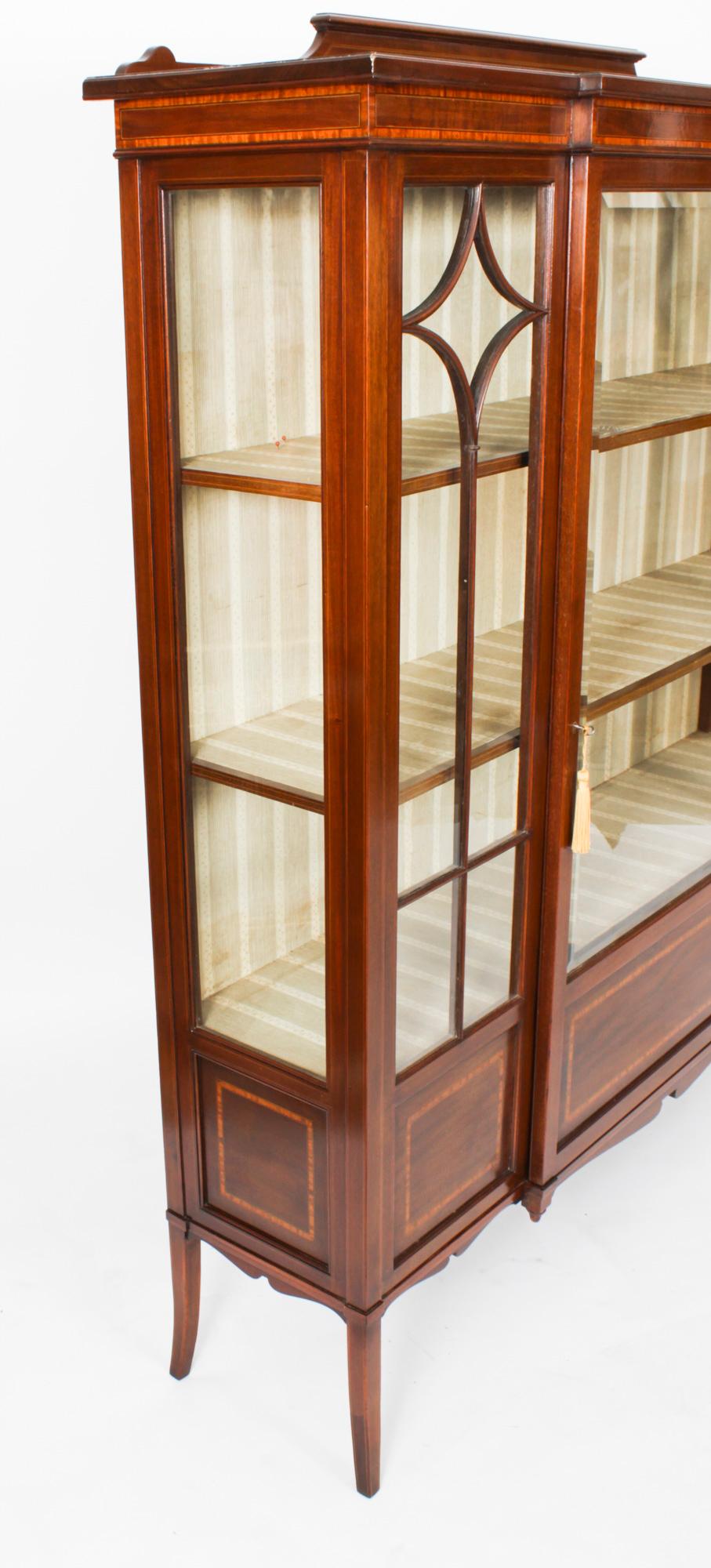 Antique Edwardian Display Cabinet by Maple & Co C1900 13