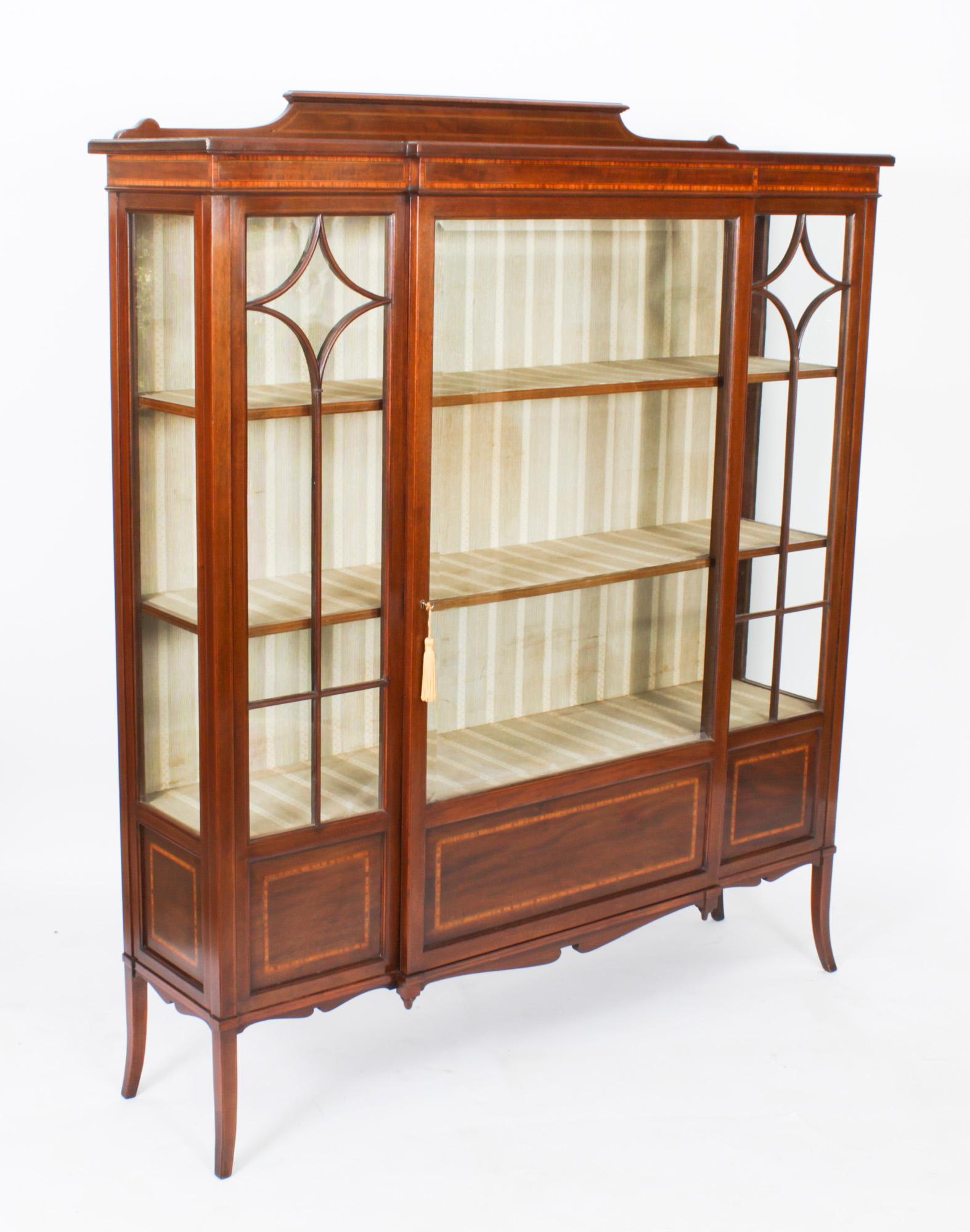 Antique Edwardian Display Cabinet by Maple & Co C1900 14