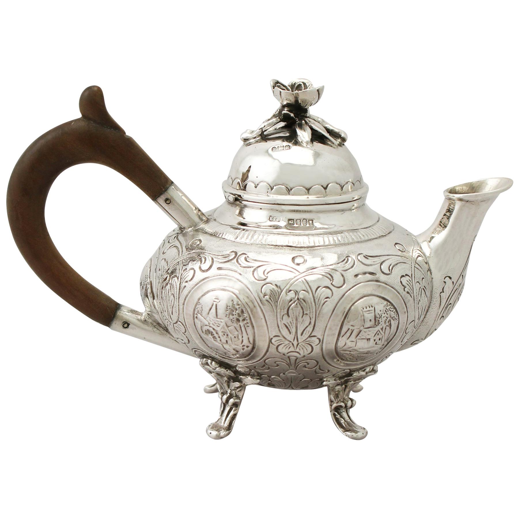 Sterling Silver Teapot, Antique Edwardian at 1stdibs