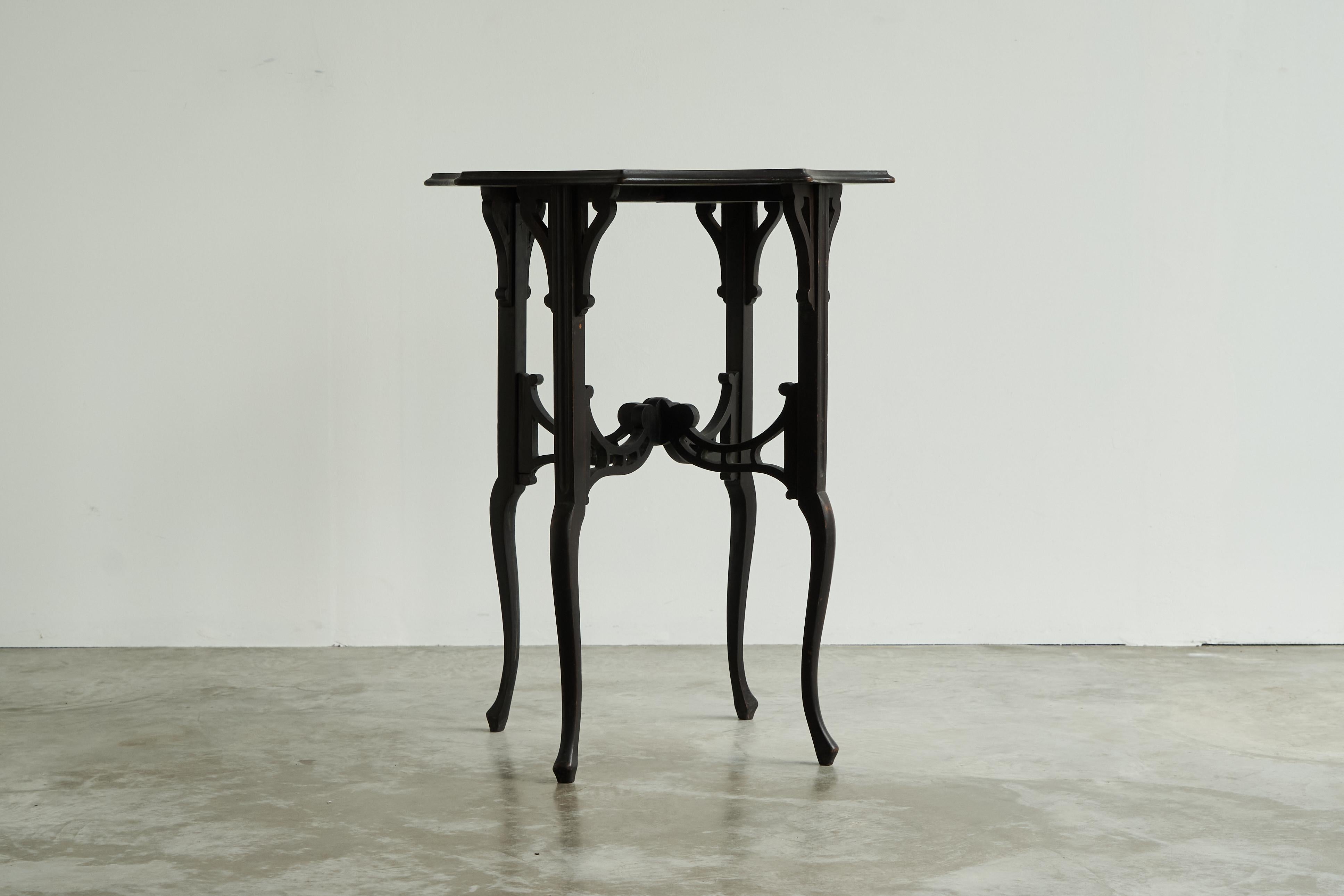Antique Edwardian Ebonized Arts and Crafts Side Table Early 1900's For Sale 1
