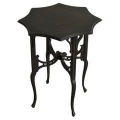 Antike Edwardian Ebonized Arts and Crafts Beistelltisch Early 1900's