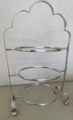 Antique Edwardian English Etagère Cake or Pastry Stand