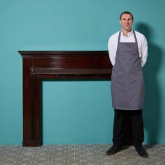 Antique Edwardian English Mahogany Fireplace by Waring & Gillow