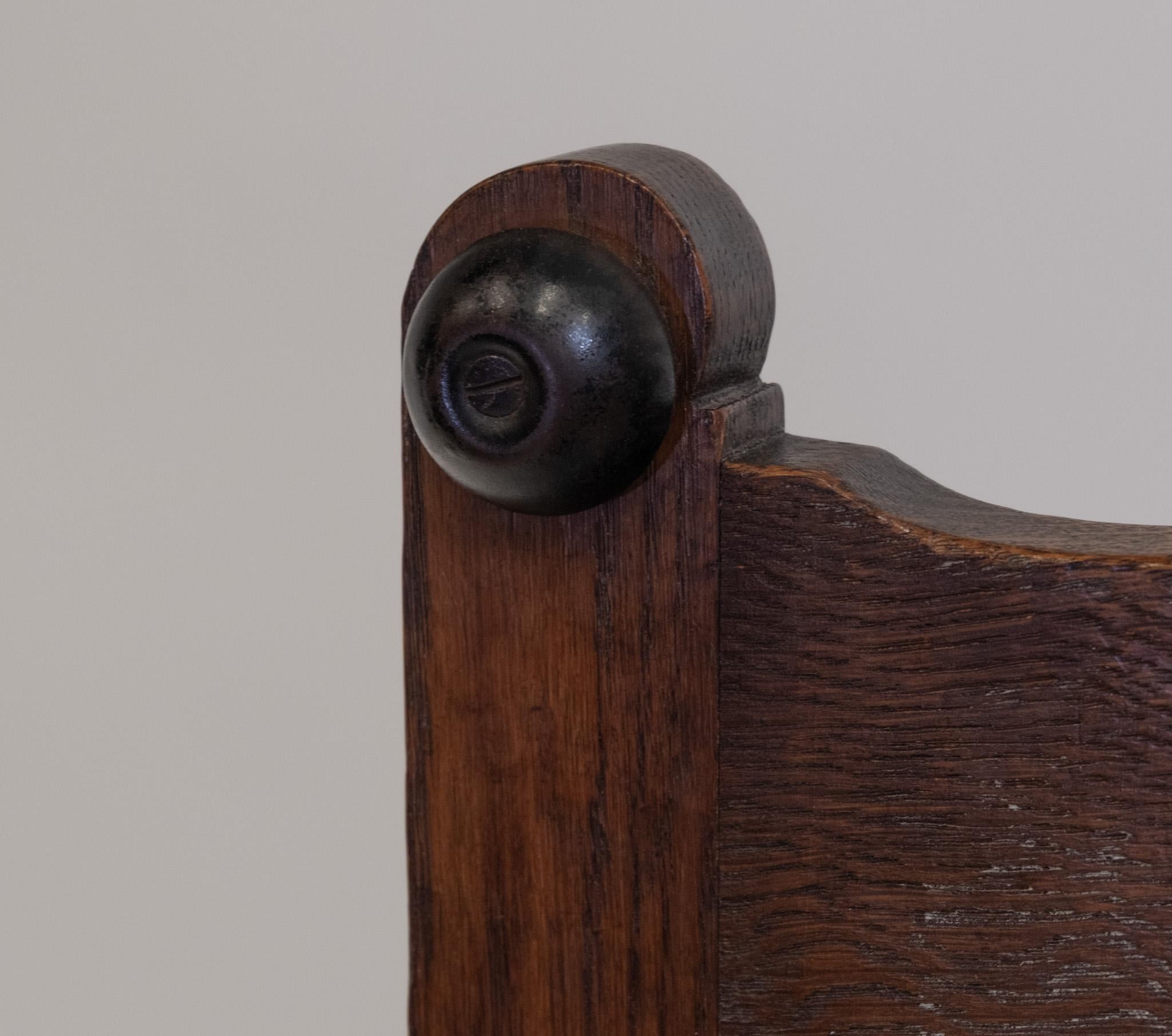 Ancien support de queue de billard en chêne anglais de l'époque édouardienne en vente 4