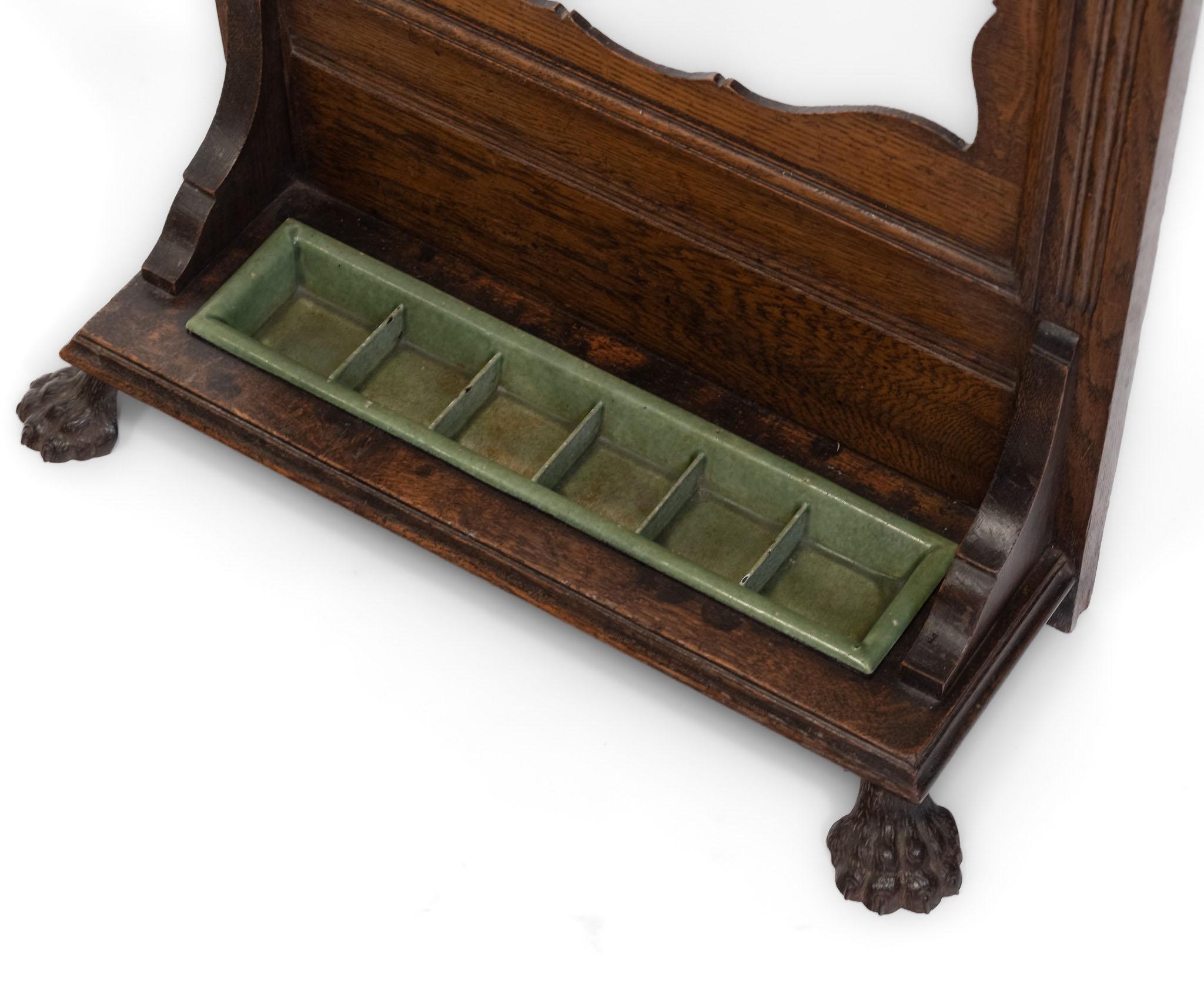 Édouardien Ancien support de queue de billard en chêne anglais de l'époque édouardienne en vente