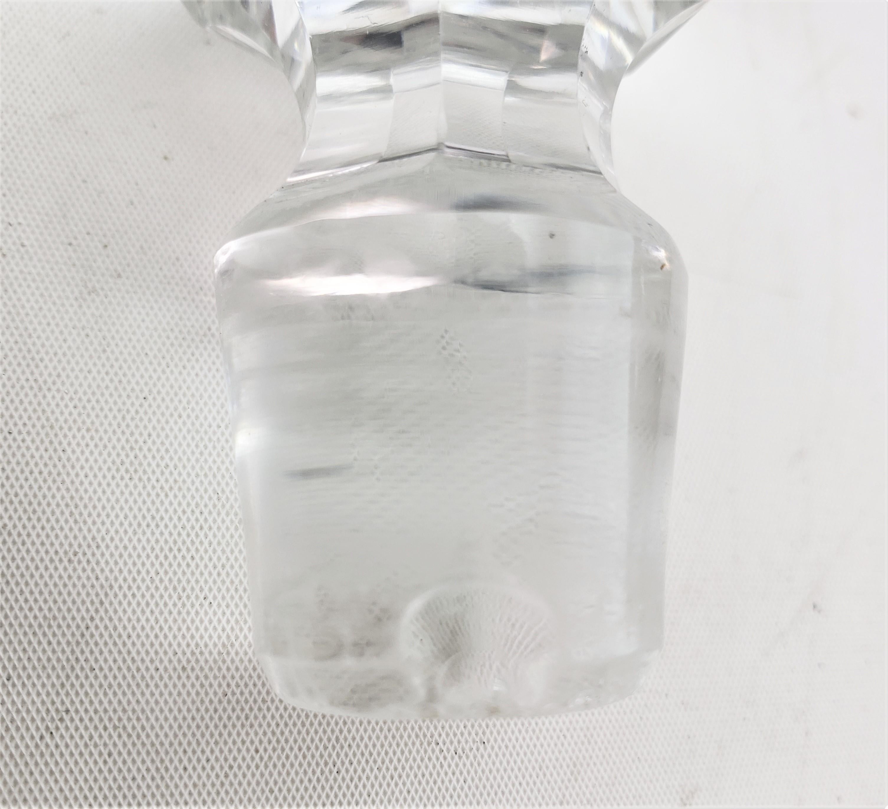 Antike Edwardian Englisch versilbert & geschliffenen Kristall 3 Flasche Tantalus und Schlüssel im Angebot 6
