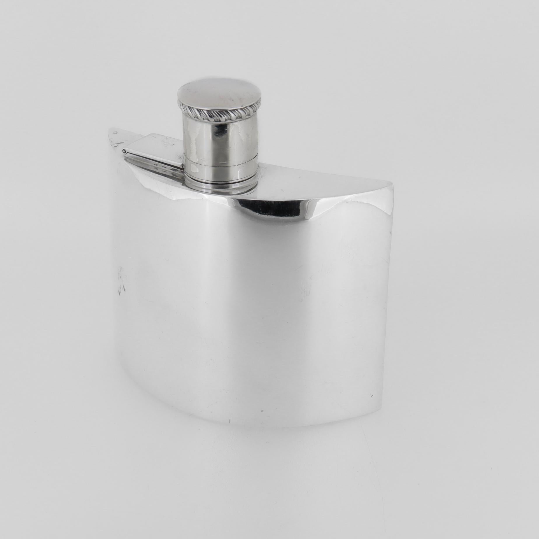 Antica fiaschetta inglese edoardiana in argento sterling di Charles S. Green & Co. in vendita 6