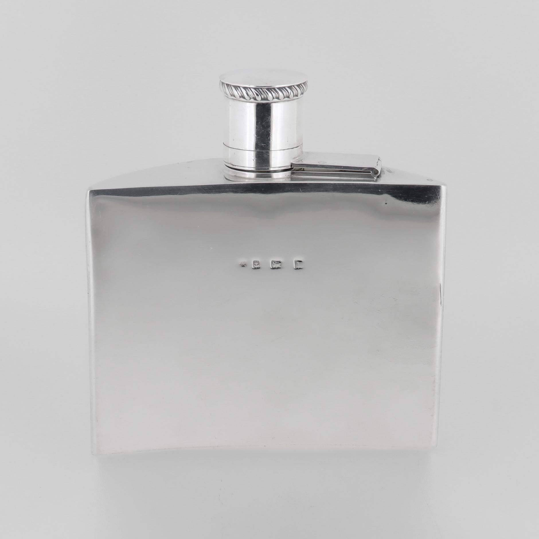 Antica fiaschetta inglese edoardiana in argento sterling di Charles S. Green & Co. in vendita 2