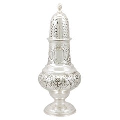 Antique Edwardian English Sterling Silver Sugar Caster